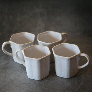 Mimbi Mugs, Set of 4 Anthropologie Discontinued Pattern